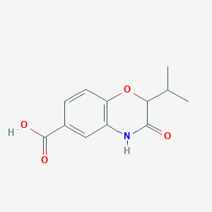 3-oxo-2-(propan-2-yl)-3,4-dihydro-2H-1,4-benzoxazine-6-carboxylicacid