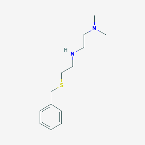 molecular formula C13H22N2S B13565467 [2-(Benzylsulfanyl)ethyl][2-(dimethylamino)ethyl]amine 