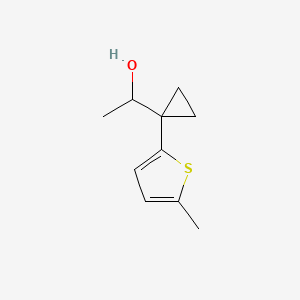 1-[1-(5-Methylthiophen-2-yl)cyclopropyl]ethan-1-ol