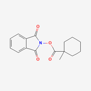 molecular formula C16H17NO4 B13565509 1,3-Dioxoisoindolin-2-yl 1-methylcyclohexane-1-carboxylate 