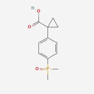 1-[4-(Dimethylphosphoryl)phenyl]cyclopropane-1-carboxylic acid