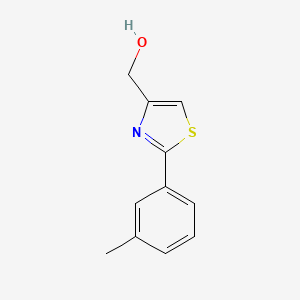 B1356552 (2-(m-Tolyl)thiazol-4-yl)methanol CAS No. 93476-40-5