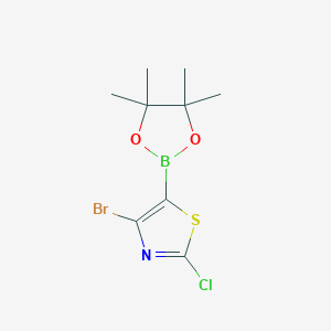 4-Bromo-2-chloro-5-(tetramethyl-1,3,2-dioxaborolan-2-yl)-1,3-thiazole