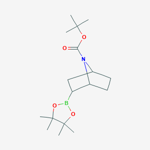 molecular formula C17H30BNO4 B13565552 tert-Butyl 2-(tetramethyl-1,3,2-dioxaborolan-2-yl)-7-azabicyclo[2.2.1]heptane-7-carboxylate 