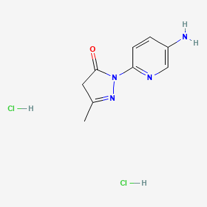 1-(5-aminopyridin-2-yl)-3-methyl-4,5-dihydro-1H-pyrazol-5-onedihydrochloride