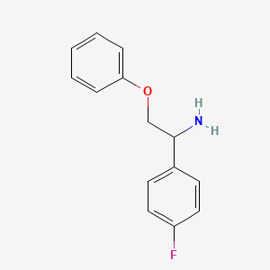 1-(4-Fluorophenyl)-2-phenoxyethan-1-amine