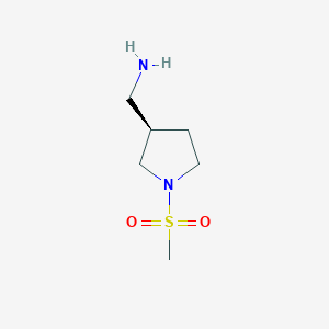 [(3R)-1-methanesulfonylpyrrolidin-3-yl]methanamine