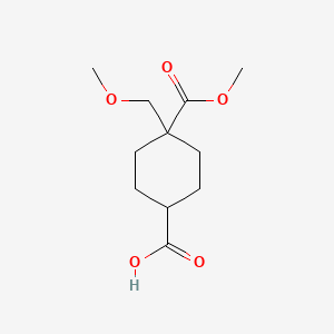 4-(Methoxycarbonyl)-4-(methoxymethyl)cyclohexane-1-carboxylicacid