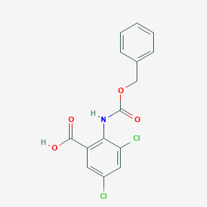 2-(((Benzyloxy)carbonyl)amino)-3,5-dichlorobenzoic acid