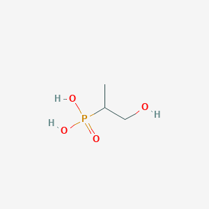 molecular formula C3H9O4P B13565652 (1-Hydroxypropan-2-yl)phosphonic acid 