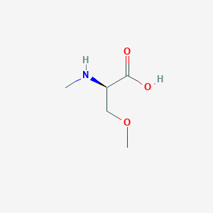 molecular formula C5H11NO3 B13565661 (2R)-3-methoxy-2-(methylamino)propanoic acid 