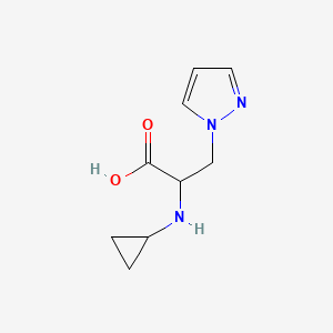 2-(Cyclopropylamino)-3-(1h-pyrazol-1-yl)propanoic acid