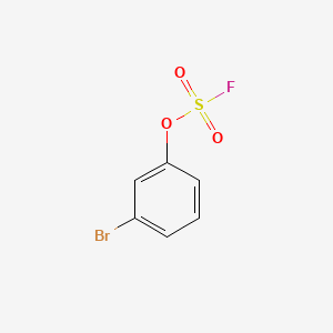 molecular formula C6H4BrFO3S B13565743 3-Bromophenylfluoranesulfonate 