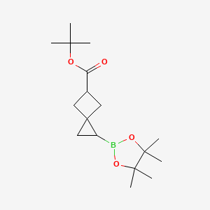 (5-(Tert-butoxycarbonyl)spiro[2.3]hexan-1-YL)boronic acid pinacol ester