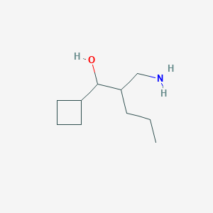 2-(Aminomethyl)-1-cyclobutylpentan-1-ol