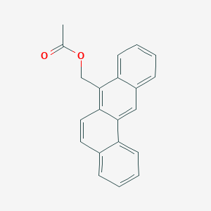 molecular formula C21H16O2 B135658 苯并(a)蒽-7-甲醇，乙酸盐 CAS No. 17526-24-8