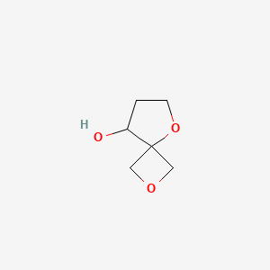 molecular formula C6H10O3 B13565818 2,5-Dioxaspiro[3.4]octan-8-ol 