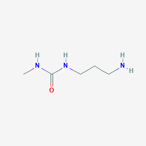 molecular formula C5H13N3O B13565821 1-(3-Aminopropyl)-3-methylurea 