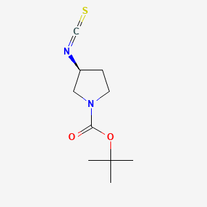 molecular formula C10H16N2O2S B13565835 tert-butyl(3S)-3-isothiocyanatopyrrolidine-1-carboxylate 