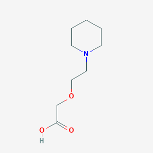 molecular formula C9H17NO3 B13565838 2-(2-(Piperidin-1-yl)ethoxy)acetic acid 