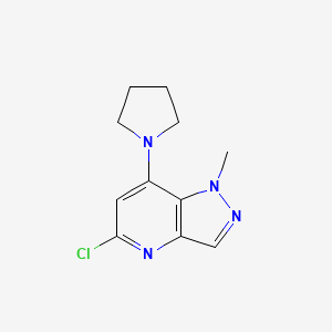 1-{5-chloro-1-methyl-1H-pyrazolo[4,3-b]pyridin-7-yl}pyrrolidine