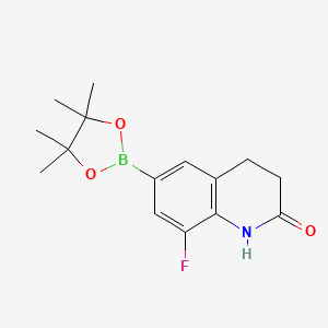 8-Fluoro-6-(4,4,5,5-tetramethyl-1,3,2-dioxaborolan-2-yl)-1,2,3,4-tetrahydroquinolin-2-one