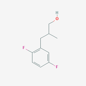 molecular formula C10H12F2O B13565902 3-(2,5-Difluorophenyl)-2-methylpropan-1-ol 