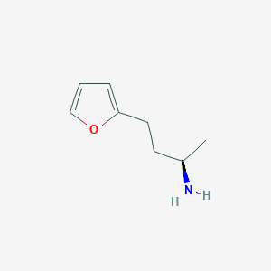 molecular formula C8H13NO B13565926 (2R)-4-(furan-2-yl)butan-2-amine 