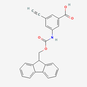 molecular formula C24H17NO4 B13565968 3-ethynyl-5-({[(9H-fluoren-9-yl)methoxy]carbonyl}amino)benzoic acid 