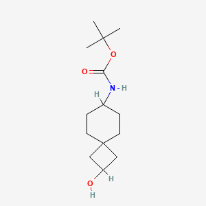 tert-butyl N-{2-hydroxyspiro[3.5]nonan-7-yl}carbamate