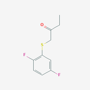 molecular formula C10H10F2OS B13566037 1-((2,5-Difluorophenyl)thio)butan-2-one 