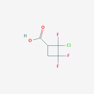 2-Chloro-2,3,3-trifluorocyclobutane-1-carboxylicacid