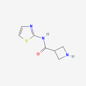 molecular formula C7H9N3OS B13566118 n-(Thiazol-2-yl)azetidine-3-carboxamide 