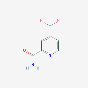 molecular formula C7H6F2N2O B13566125 4-(Difluoromethyl)picolinamide 