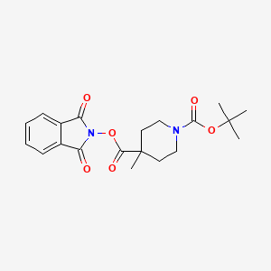 1-(tert-Butyl) 4-(1,3-dioxoisoindolin-2-yl) 4-methylpiperidine-1,4-dicarboxylate