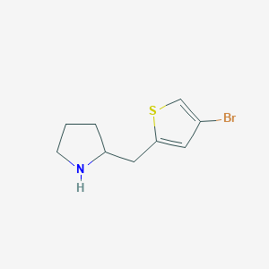 2-((4-Bromothiophen-2-yl)methyl)pyrrolidine