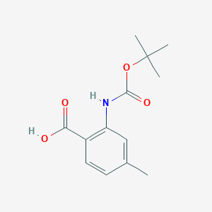 2-{[(Tert-butoxy)carbonyl]amino}-4-methylbenzoic acid