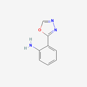molecular formula C8H7N3O B1356620 2-(1,3,4-Oxadiazol-2-yl)aniline CAS No. 90004-05-0