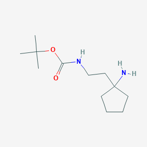 tert-butylN-[2-(1-aminocyclopentyl)ethyl]carbamate