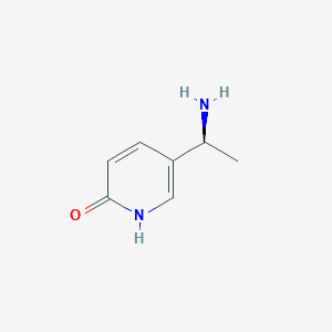 molecular formula C7H10N2O B13566236 5-[(1S)-1-aminoethyl]-1,2-dihydropyridin-2-one 