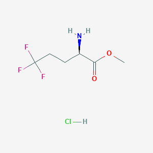 methyl(2R)-2-amino-5,5,5-trifluoropentanoatehydrochloride