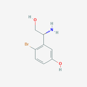 (r)-3-(1-Amino-2-hydroxyethyl)-4-bromophenol