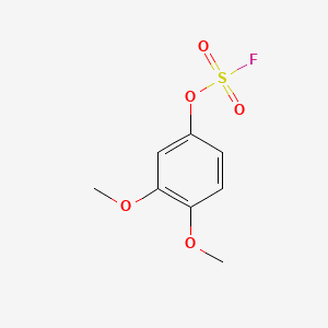 molecular formula C8H9FO5S B13566282 3,4-Dimethoxyphenylfluoranesulfonate 