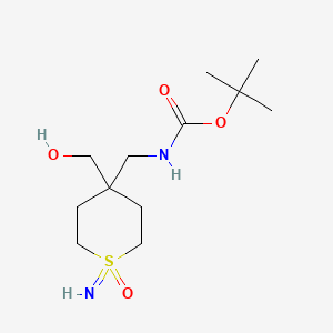 tert-butylN-{[4-(hydroxymethyl)-1-imino-1-oxo-1lambda6-thian-4-yl]methyl}carbamate