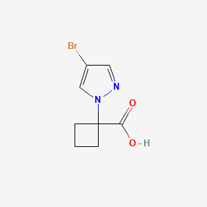 1-(4-bromo-1H-pyrazol-1-yl)cyclobutane-1-carboxylicacid