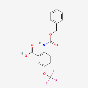 2-Benzyloxycarbonylamino-5-trifluoromethoxybenzoic acid