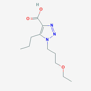 1-(3-Ethoxypropyl)-5-propyl-1h-1,2,3-triazole-4-carboxylic acid