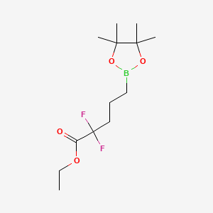 Ethyl 2,2-difluoro-5-(4,4,5,5-tetramethyl-1,3,2-dioxaborolan-2-yl)pentanoate