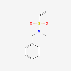 molecular formula C10H13NO2S B13566431 N-Benzyl-N-methylethenesulfonamide 