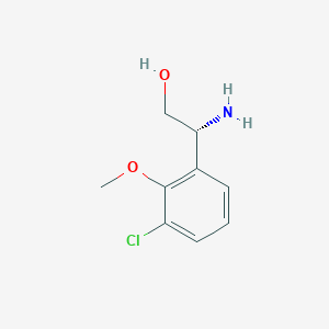 (2R)-2-amino-2-(3-chloro-2-methoxyphenyl)ethan-1-ol